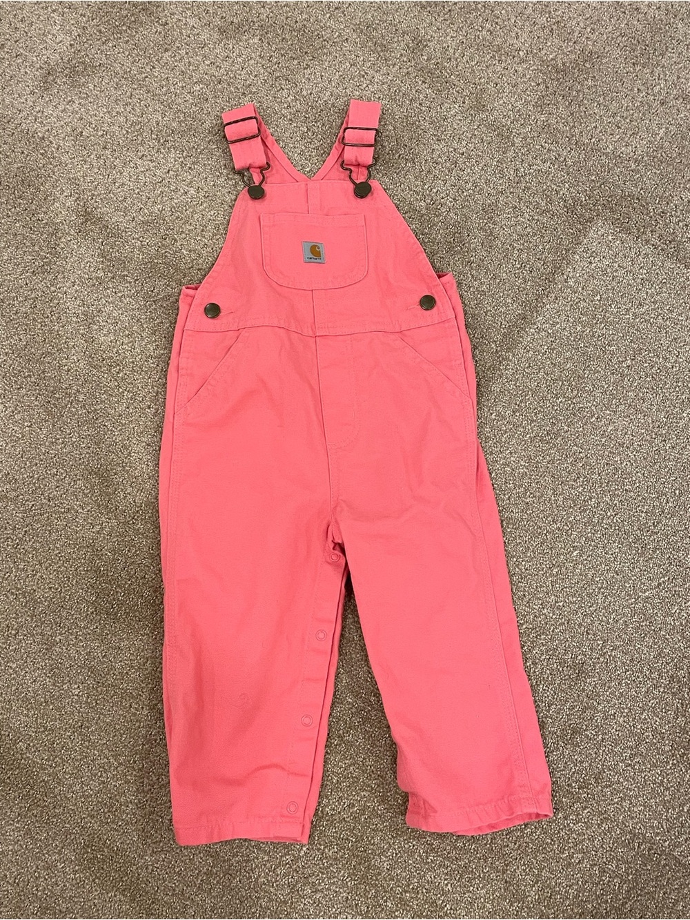 Carhartt Kids Pink Bib Overalls